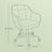 Desk Chair - Cotton-Linen Fabric - Green - Adjustable Height with Armrests