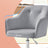 Office Chair - Cotton-Linen Fabric - Black - Adjustable Height