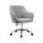 Office Chair - Linenette Fabric - Grey - Ergonomic Design with Adjustable Height and Armrests