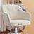 Accent Chair - Cotton-Linen Fabric - Beige - Adjustable Height