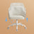 Accent Chair - Cotton-Linen Fabric - Beige - Adjustable Height