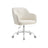 Swivel Desk Chair - Linenette Fabric - Cappuccino Beige - Ergonomic and Height Adjustable