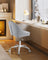 Swivel Chair - Velvet - Dove Grey - Foam Padding