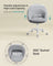 Swivel Chair - Velvet - Dove Grey - Foam Padding