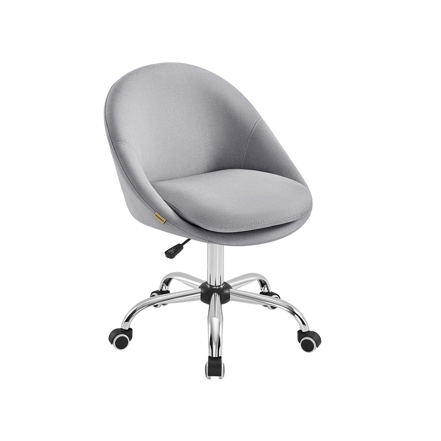 Office Chair - Foam - Dove Grey - Swivel Design with Adjustable Height