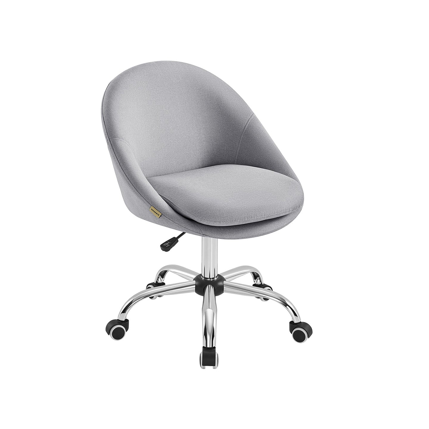 Office Chair - Foam - Dove Grey - Swivel Design with Adjustable Height