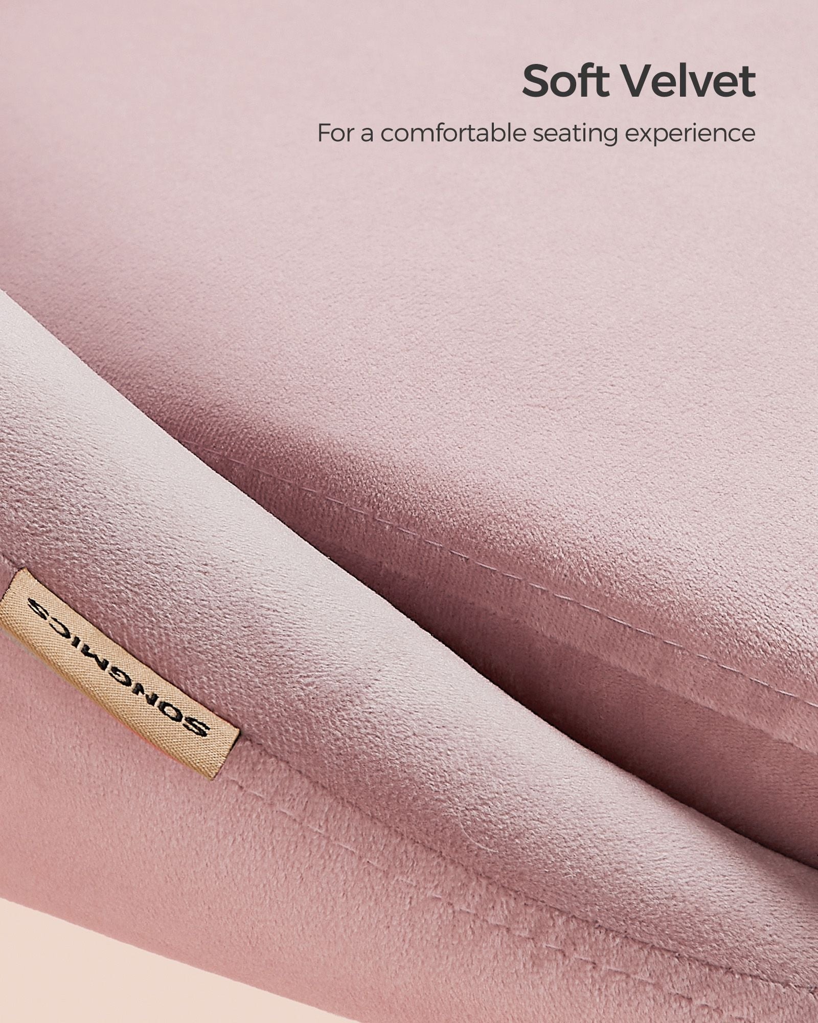 Swivel Chair - Velvet - Jelly Pink - Foam Padding