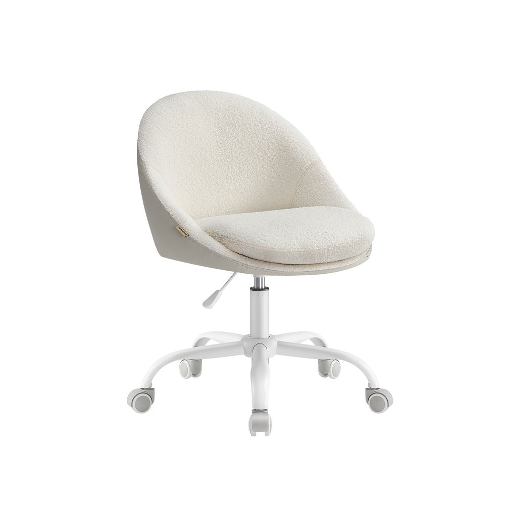 Office Chair - Foam - Dove Grey - Swivel Design with Adjustable Height