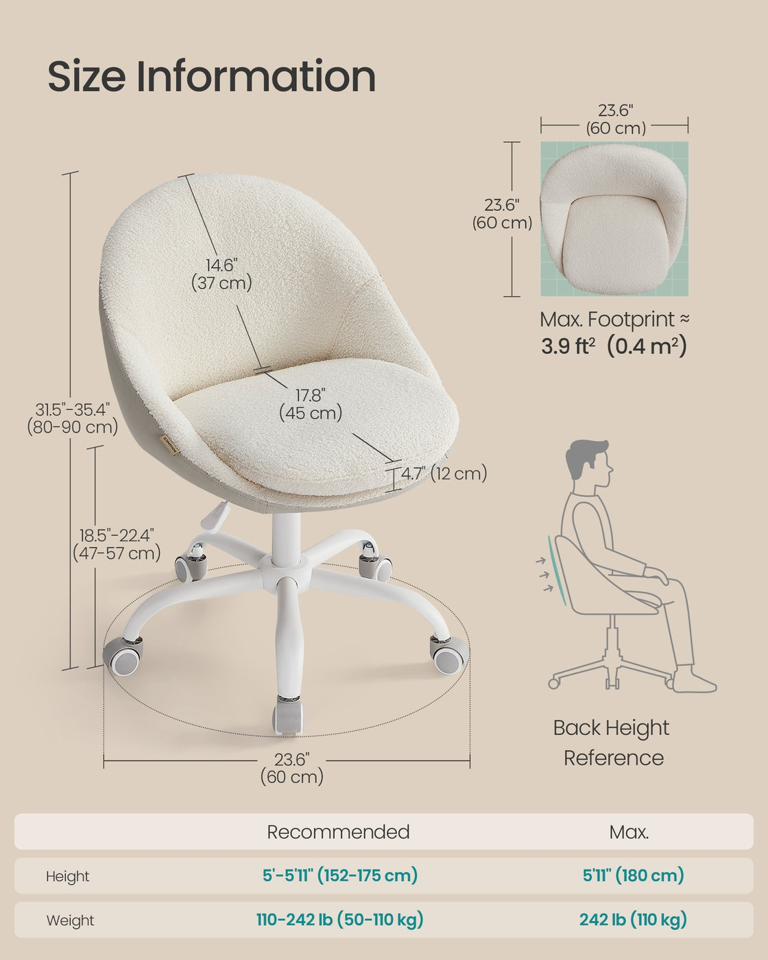 Office Chair - Teddy Fleece and Foam - Jelly Pink