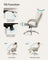 Office Chair - Synthetic Leather and Foam - Cream White