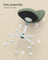 Vanity Stool - Upholstered - Laurel Green - 60 x 60 x 70.5-83.5 cm