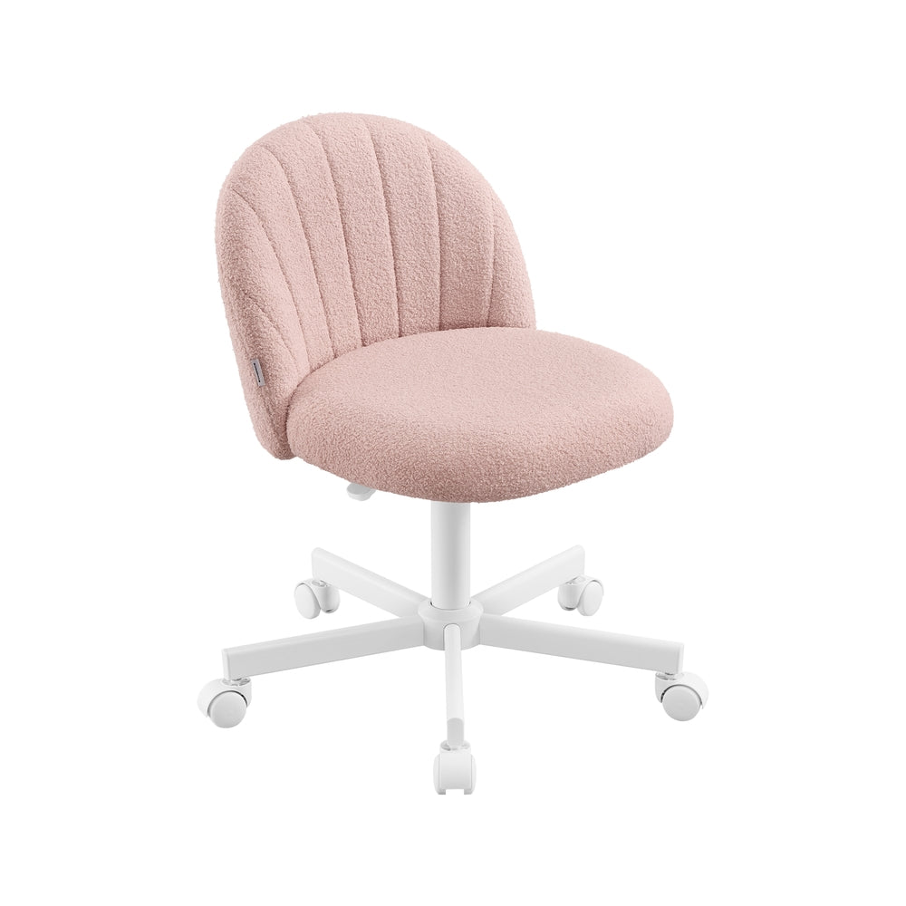 Swivel Office Chair - 23.6" - Teddy Fleece - Height Adjustable