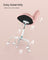 Swivel Office Desk Chair - Foam and PU Plastic - Jelly Pink