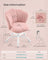 Swivel Office Desk Chair - Foam and PU Plastic - Jelly Pink