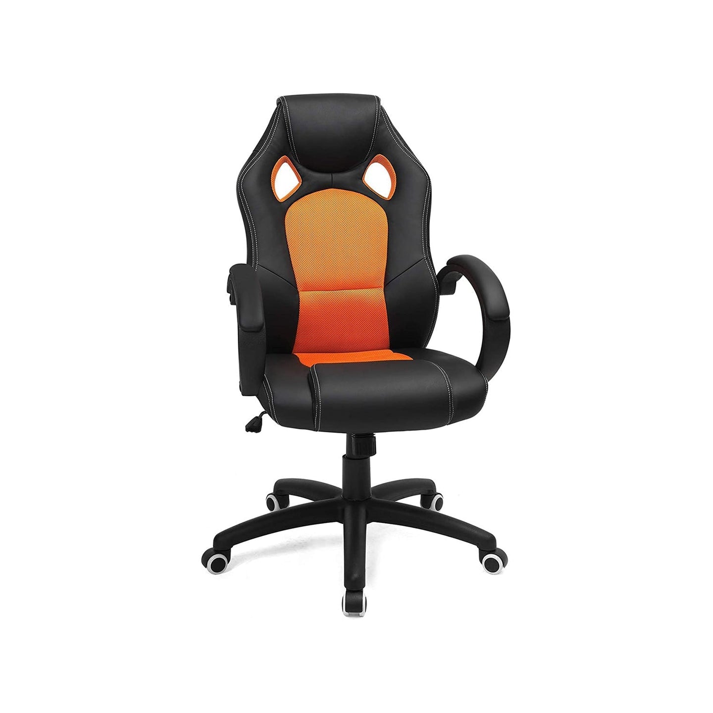 Swivel Computer Chair - PU - Blue - Racing Sport Design with Tilt Function