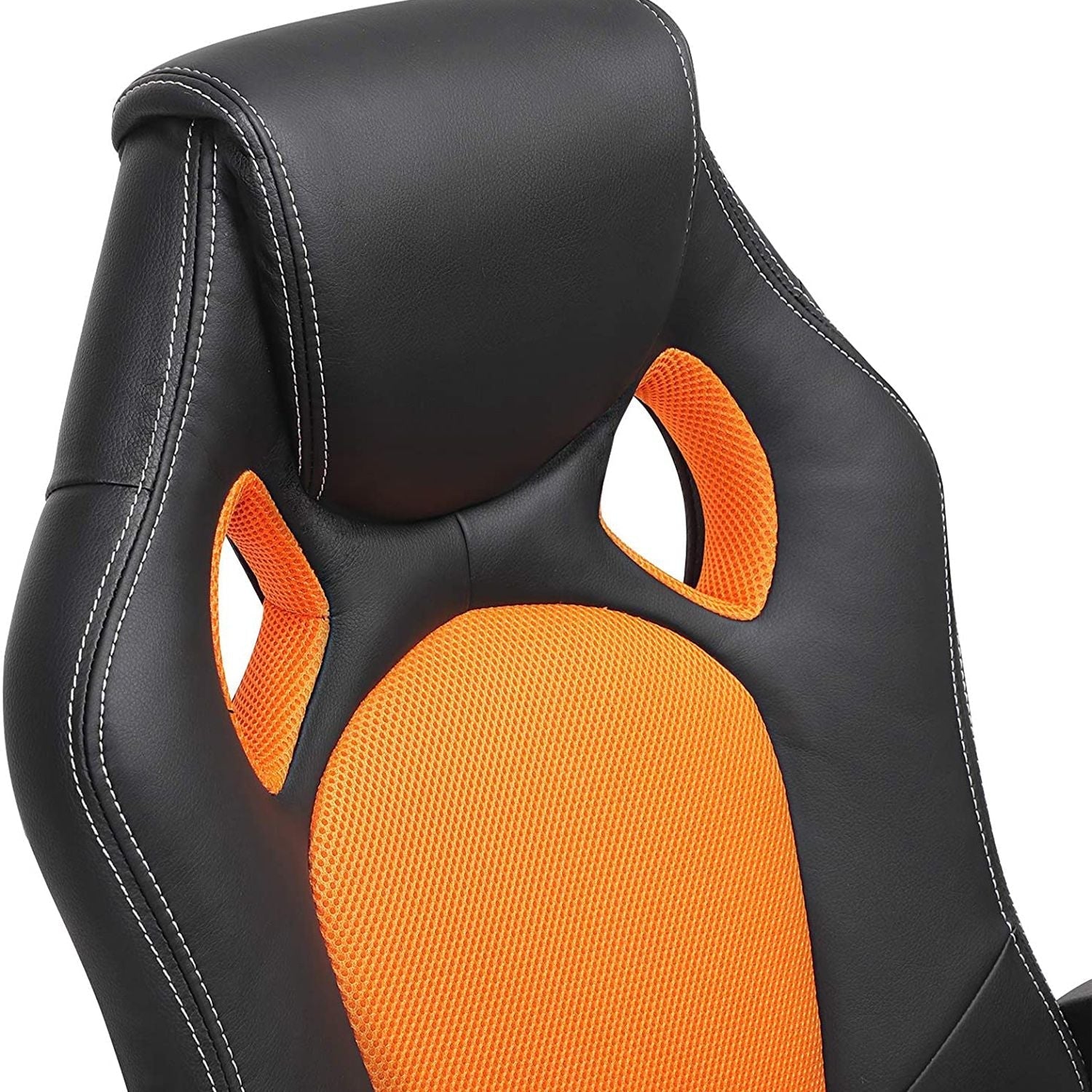 Swivel Computer Chair - PU - Blue - Racing Sport Design with Tilt Function