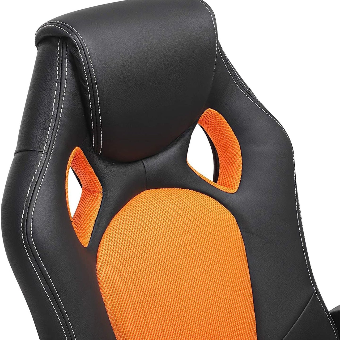 Swivel Computer Chair - PU - Blue - Racing Sport Design with Tilt Function