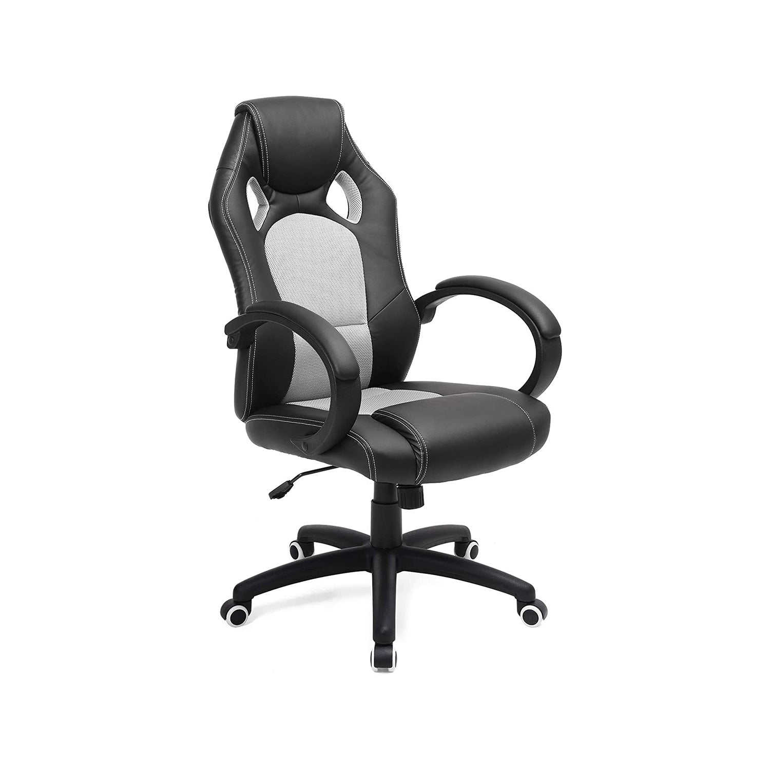 Swivel Computer Chair - PU - Blue - 360-Degree Tilt Function