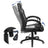 Swivel Computer Chair - PU - Blue - 360-Degree Tilt Function