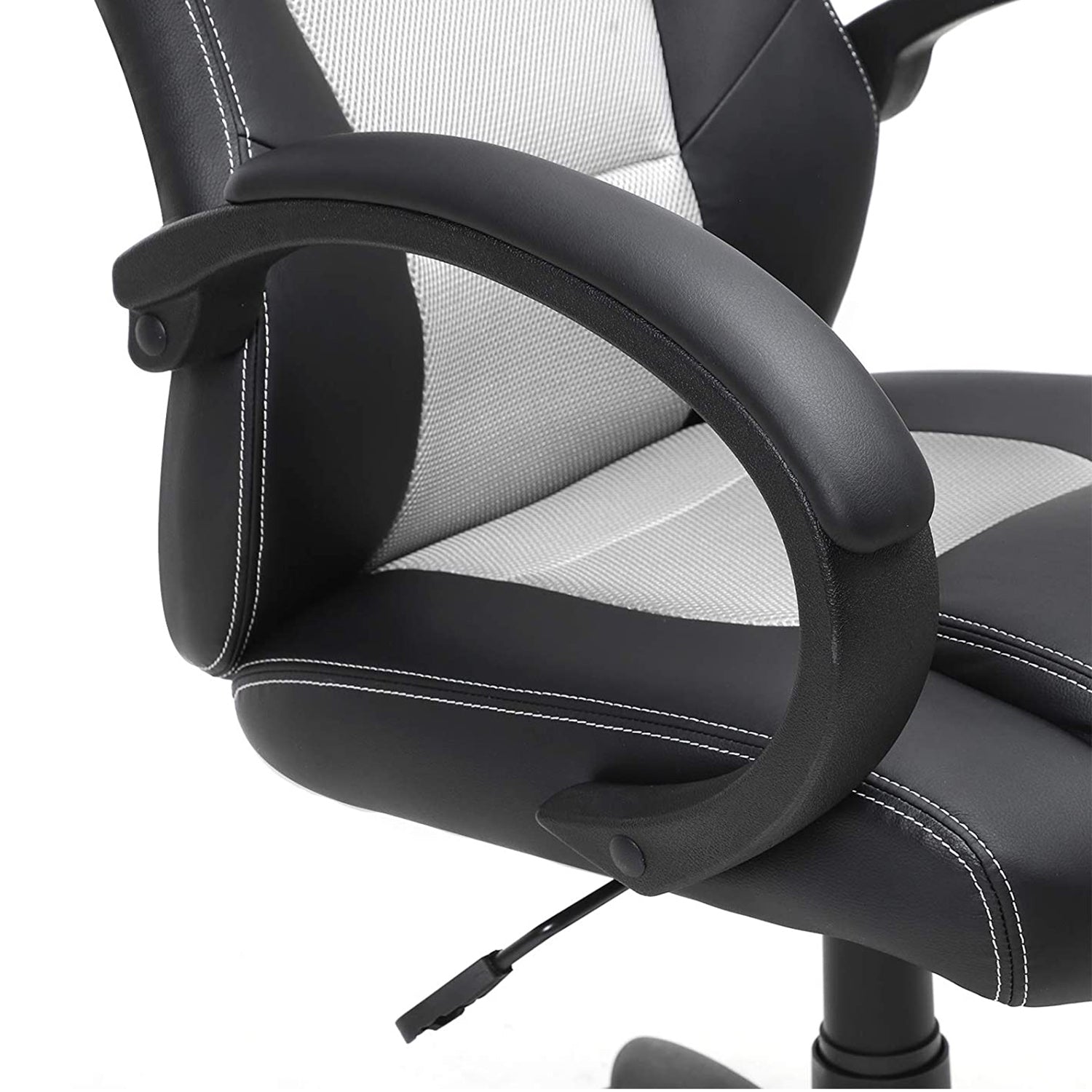 Swivel Computer Chair - PU - Blue - 360-Degree Tilt Function