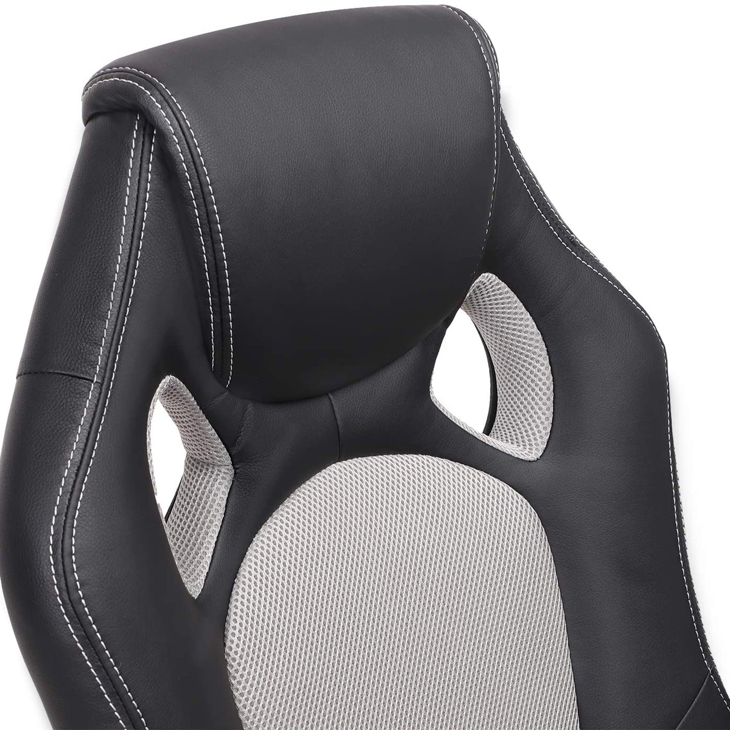 Swivel Computer Chair - PU - Blue - 360-Degree Tilt Function