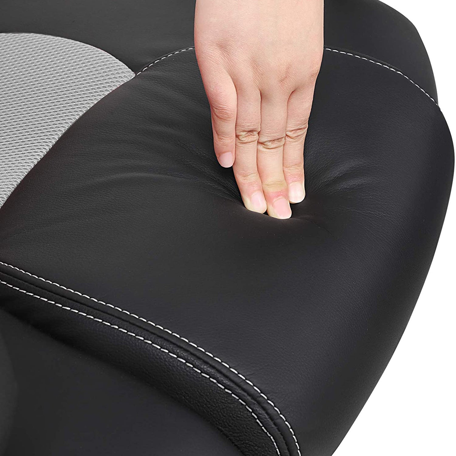 Swivel Computer Chair - PU - Blue - 360-Degree Tilt Function