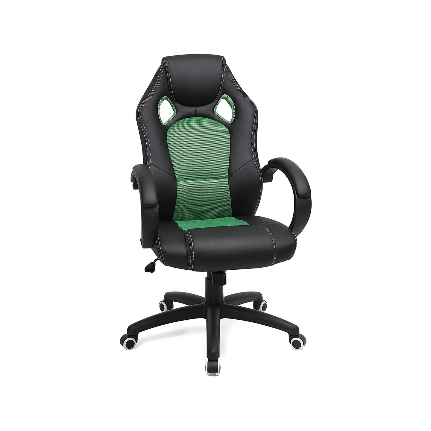 Swivel Computer Chair - PU - Blue - 360-Degree Tilt Function