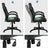 Swivel Computer Chair - PU - Blue - 360-Degree Tilt Function