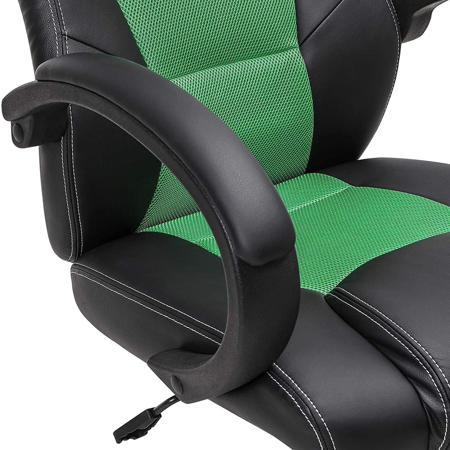 Swivel Computer Chair - PU - Blue - 360-Degree Tilt Function