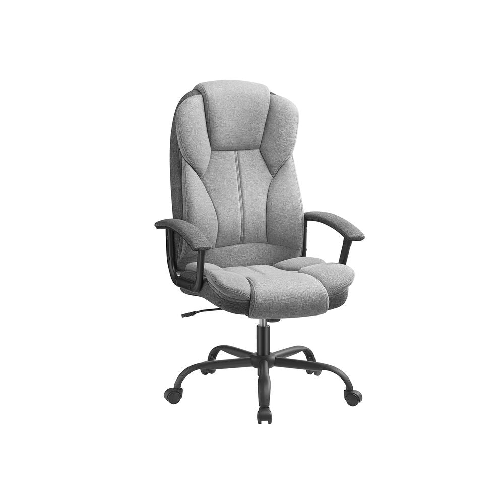 Executive Swivel Office Chair - PU Leather - Black - High Back with Tilt Function