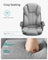 Swivel Office Chair - PU Leather - Dove Grey and Ink Black - High Back with Armrests and Tilt Function