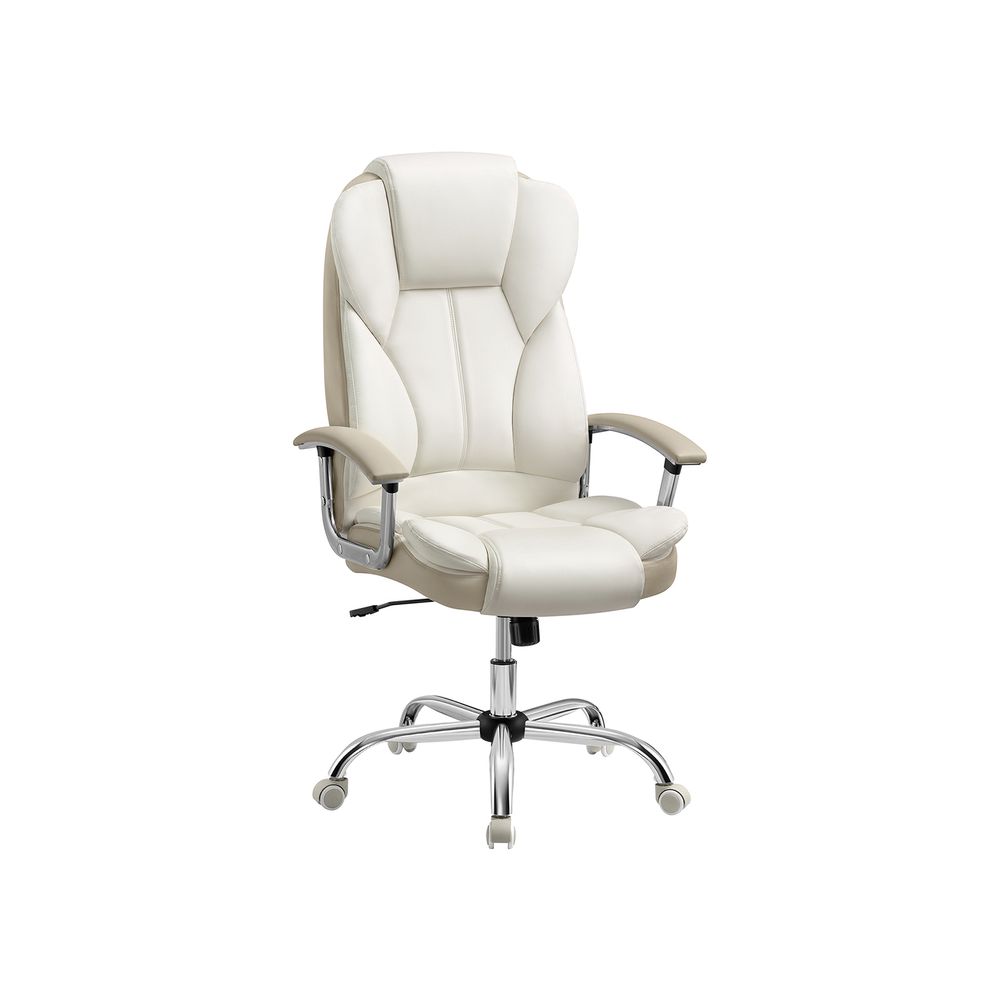 Executive Swivel Office Chair - PU Leather - Black - High Back with Tilt Function