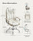 Office Chair - PU - Cream White - High Back