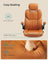 Ergonomic Gaming Chair - PU Leather - Caramel Brown - Height Adjustable with Tilt Function and Flip-Up Armrests