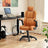 Ergonomic Gaming Chair - PU - Brown - Adjustable Headrest
