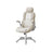 Gaming Chair - PU - White - Ergonomic Design with Adjustable Headrest and Foldable Armrests