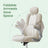 Gaming Chair - PU - White - Ergonomic Design with Adjustable Headrest and Foldable Armrests