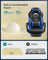 Gaming Chair - Faux Leather - Black and Blue - Ergonomic Design with Footrest and Adjustable Headrest