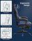 Gaming Chair - Faux Leather - Black and Blue - Ergonomic Design with Footrest and Adjustable Headrest