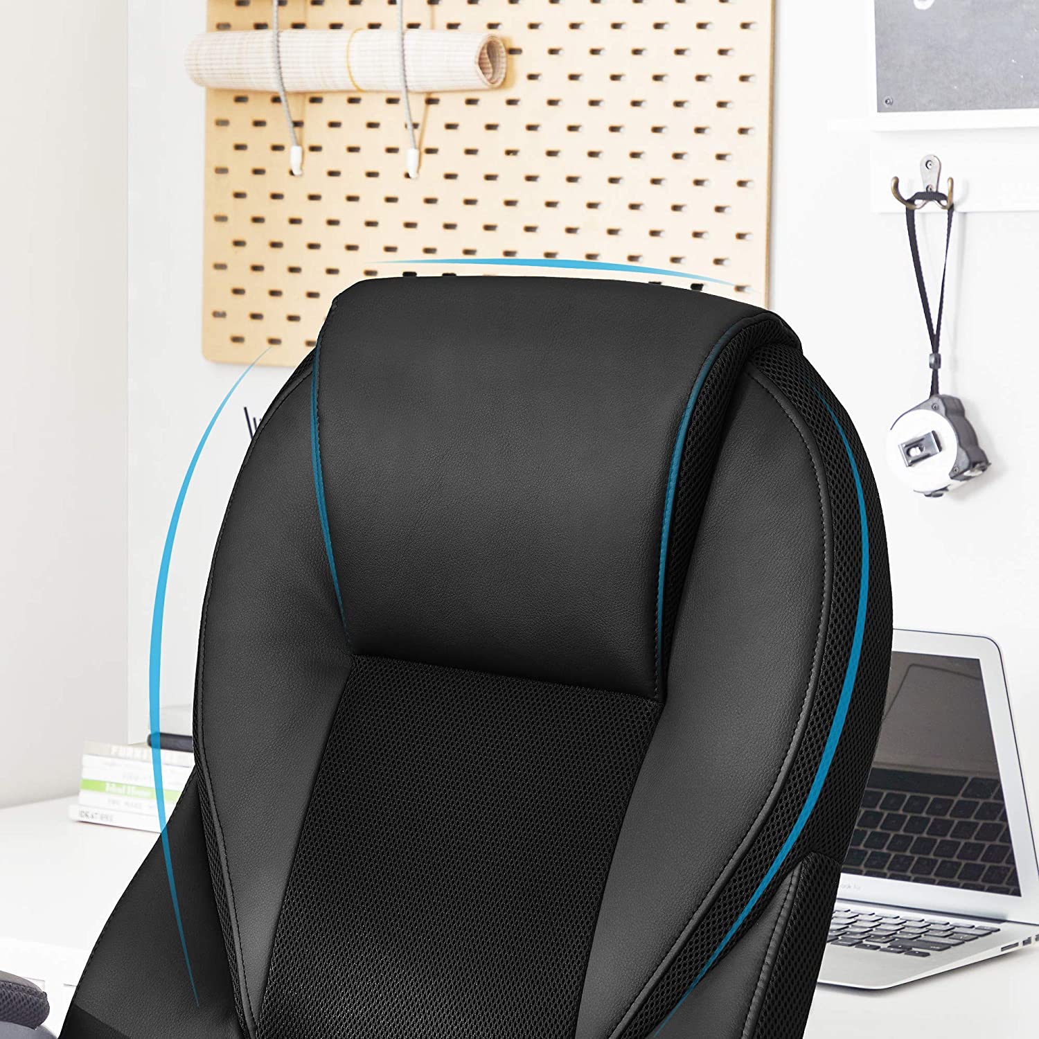 High Back Executive Office Chair - Black - Durable Material