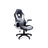 Office Swivel Chair - PU - Black Grey - High Back with Adjustable Armrest and Tilt Function