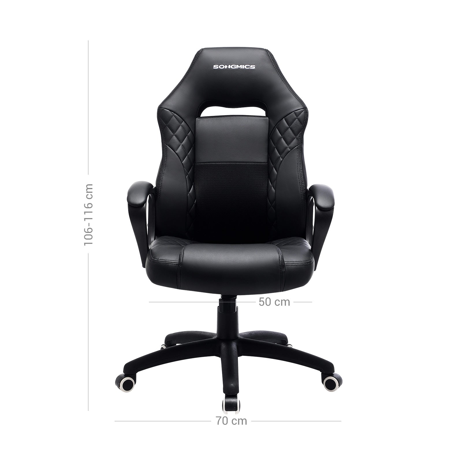 Racing Sport Office Chair - PU - Black-Grey - Tilt Function
