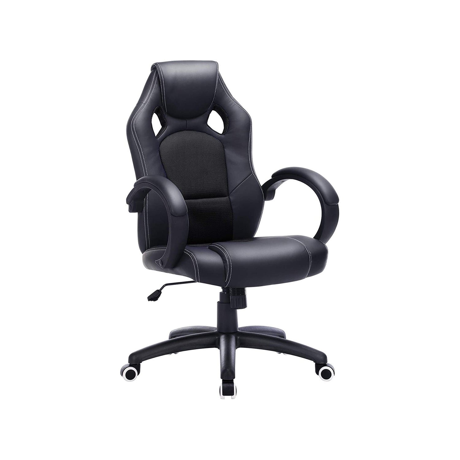 Swivel Computer Chair - PU - Blue - Racing Sport Design with Tilt Function