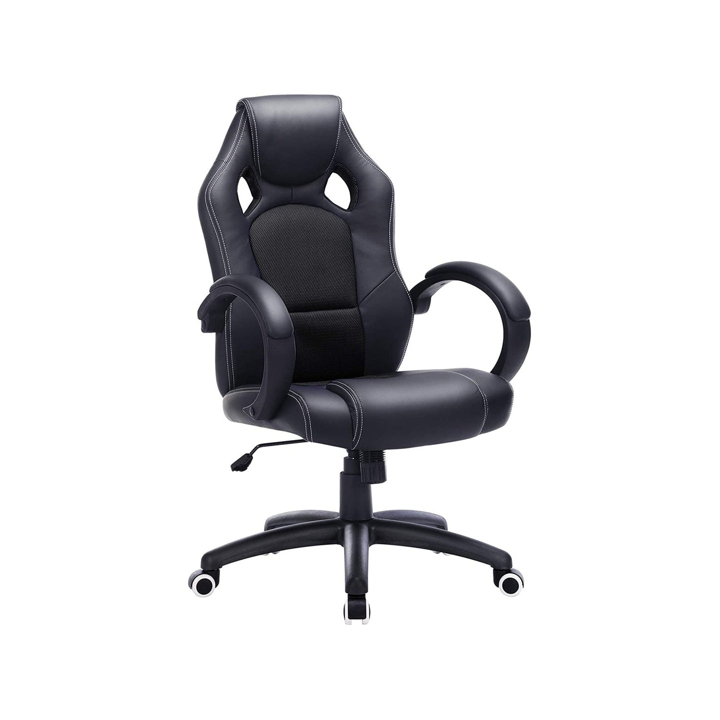 Swivel Computer Chair - PU - Blue - Racing Sport Design with Tilt Function
