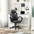 Swivel Computer Chair - PU - Blue - Racing Sport Design with Tilt Function