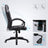 Swivel Computer Chair - PU - Blue - Racing Sport Design with Tilt Function