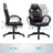 Swivel Computer Chair - PU - Blue - Racing Sport Design with Tilt Function
