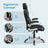 Ergonomic Gaming Office Chair - PU Leather - Black - Adjustable Headrest and Foldable Armrests