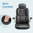 Ergonomic Gaming Office Chair - PU Leather - Black - Adjustable Headrest and Foldable Armrests