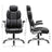Swivel Office Chair - PU - Black - Adjustable Headrest and Flip-Up Armrests